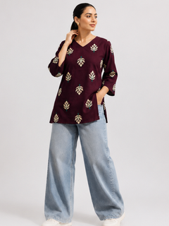 Pure Cotton Short Straight Kurti