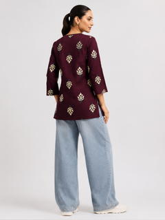 Pure Cotton Short Straight Kurti