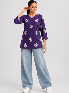 Pure Cotton Short Straight Kurti