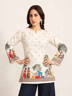 Print Ethnic Cotton Top