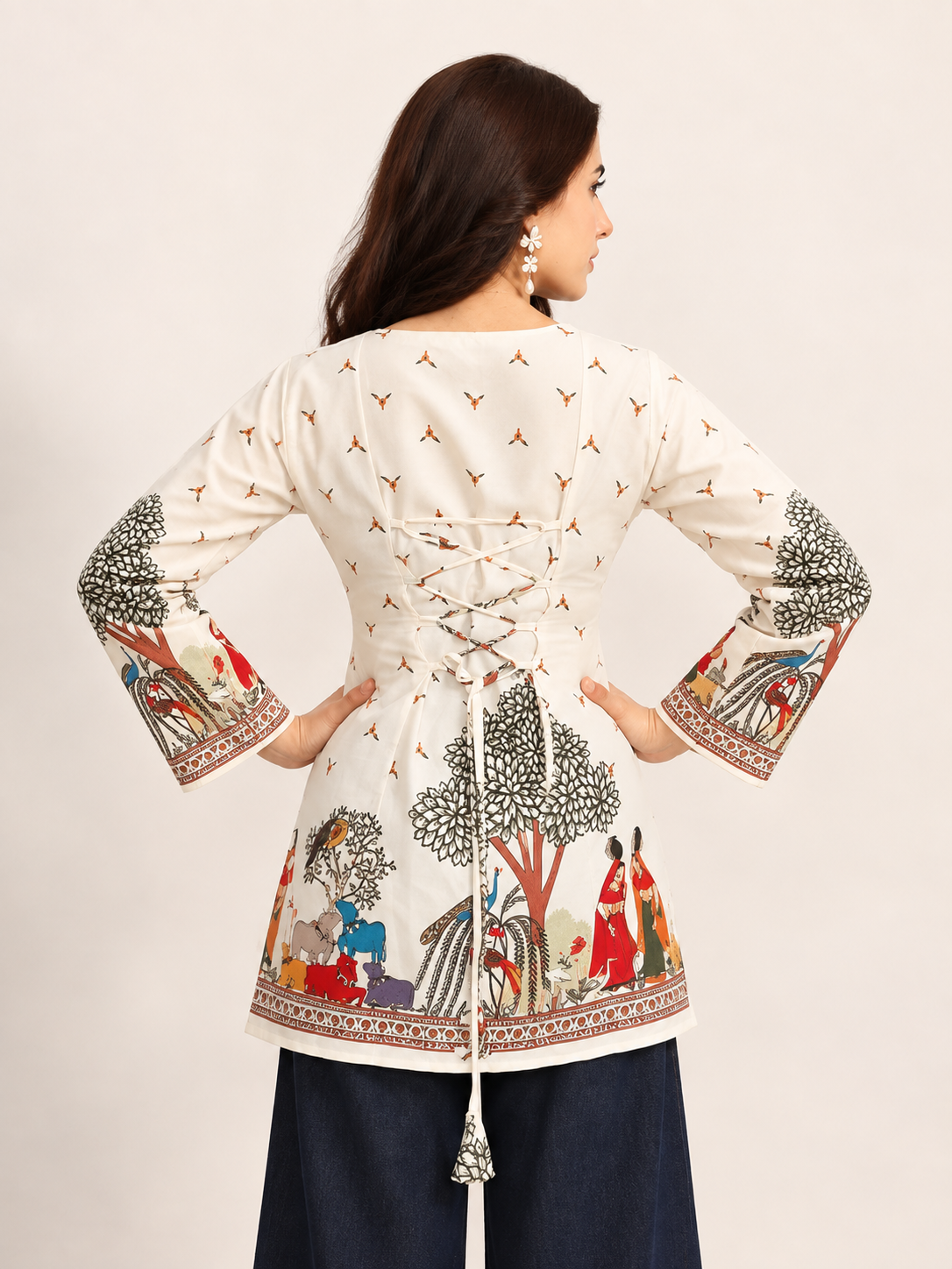 Print Ethnic Cotton Top